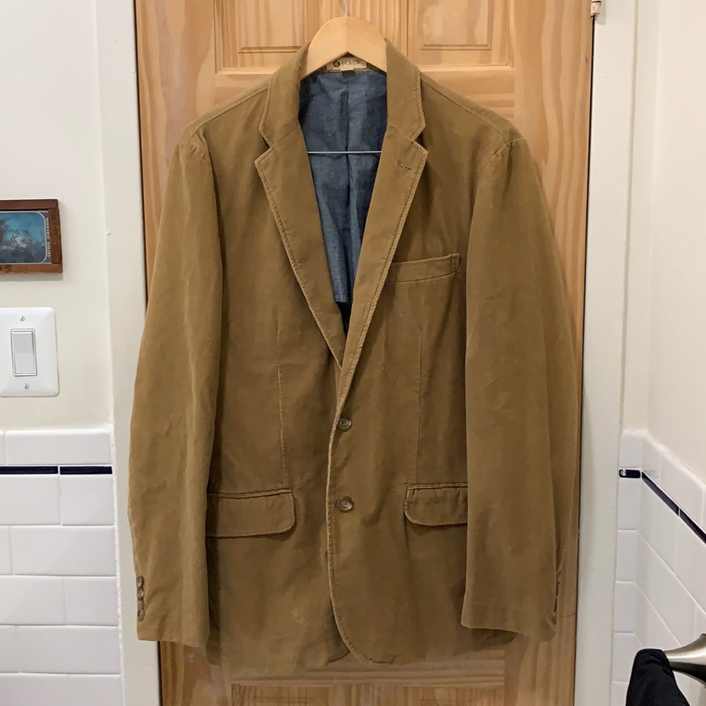 J. Crew Men’s Ludlow Jacket tan corderouy